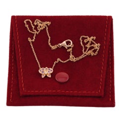 CARTIER Collana Caresse d'Orchidees in oro rosa con diamanti e zaffiri rosa