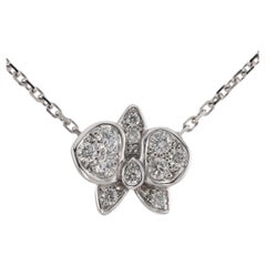 CARTIER Caresse d'Orchidees Diamond White Gold Necklace