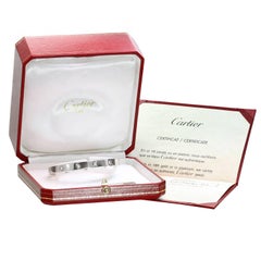 Cartier Love Ten-Diamond White Gold Bracelet Box Papers