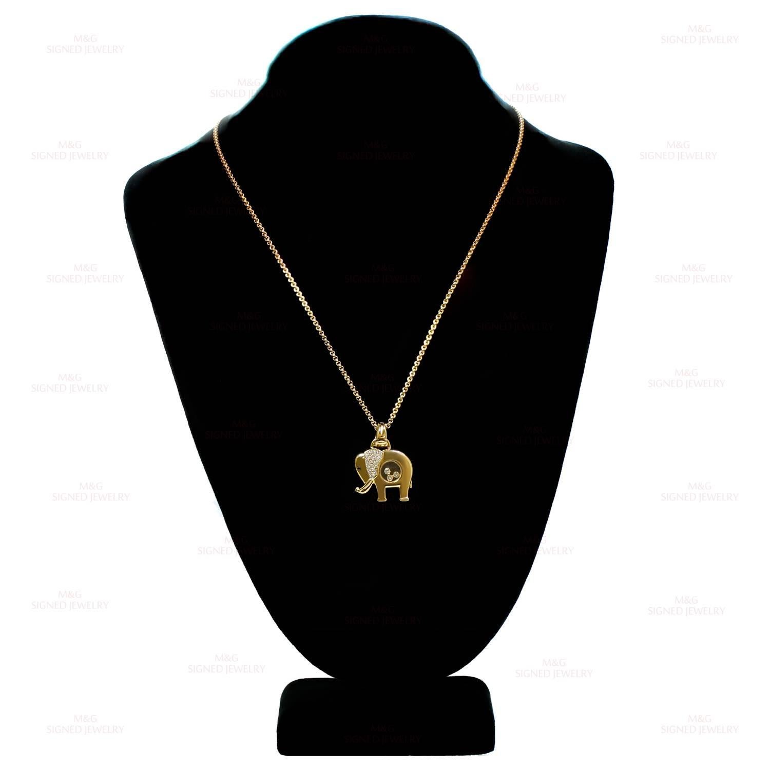 chopard elephant necklace
