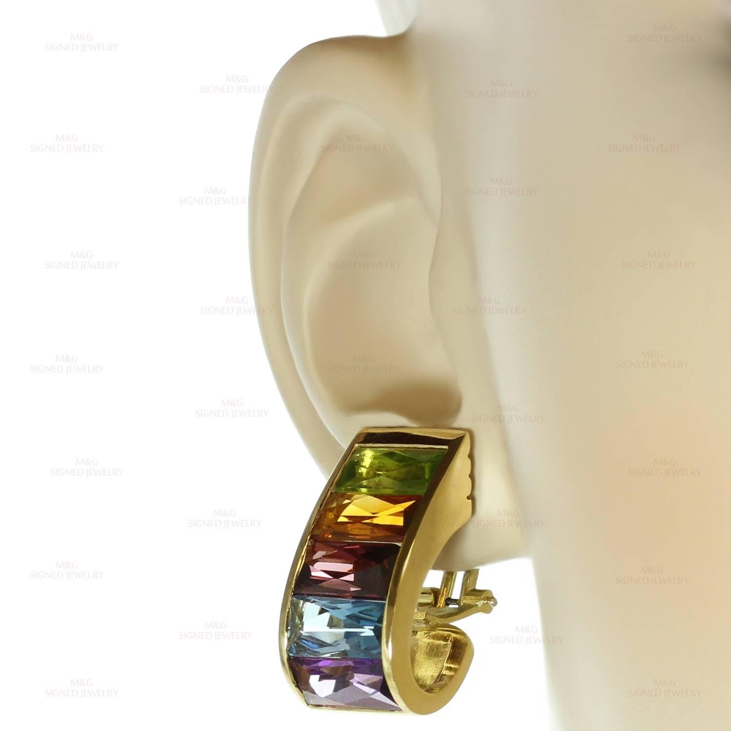h stern rainbow earrings