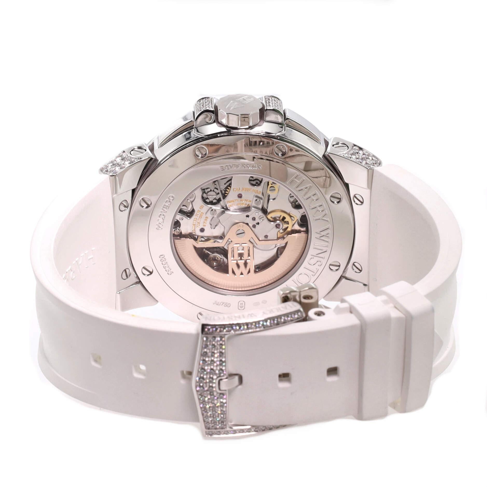 Dreifache Retrograde Chronograph-Automatikuhr von Harry Winston, Weiß G 2
