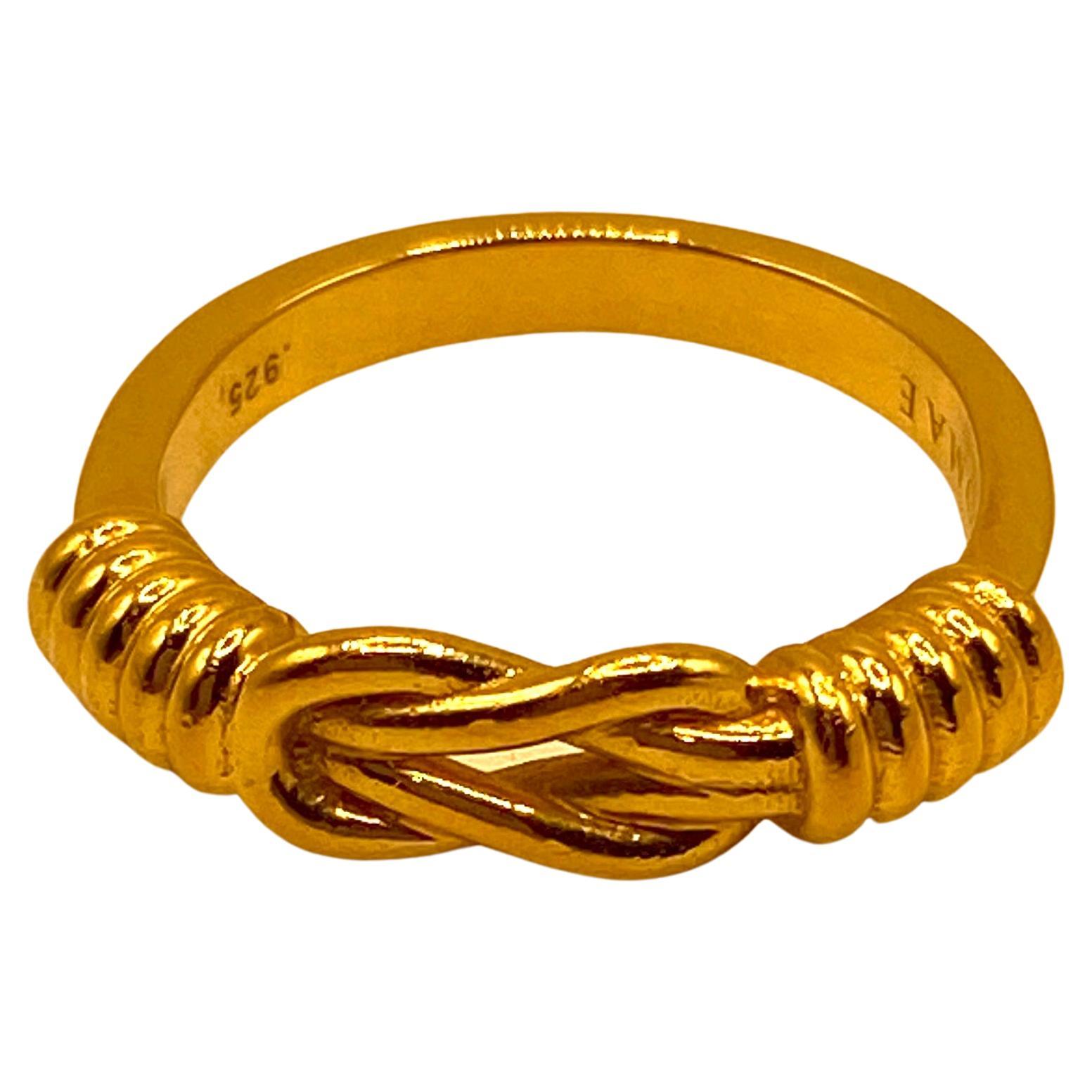 22 Karat Gold Hercules Knot Ring by Romae Jewelry - Inspired by Ancient Designs