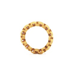 18k Yellow Gold 7.8mm Wide Multi Interlocking Wire Weave Band Ring