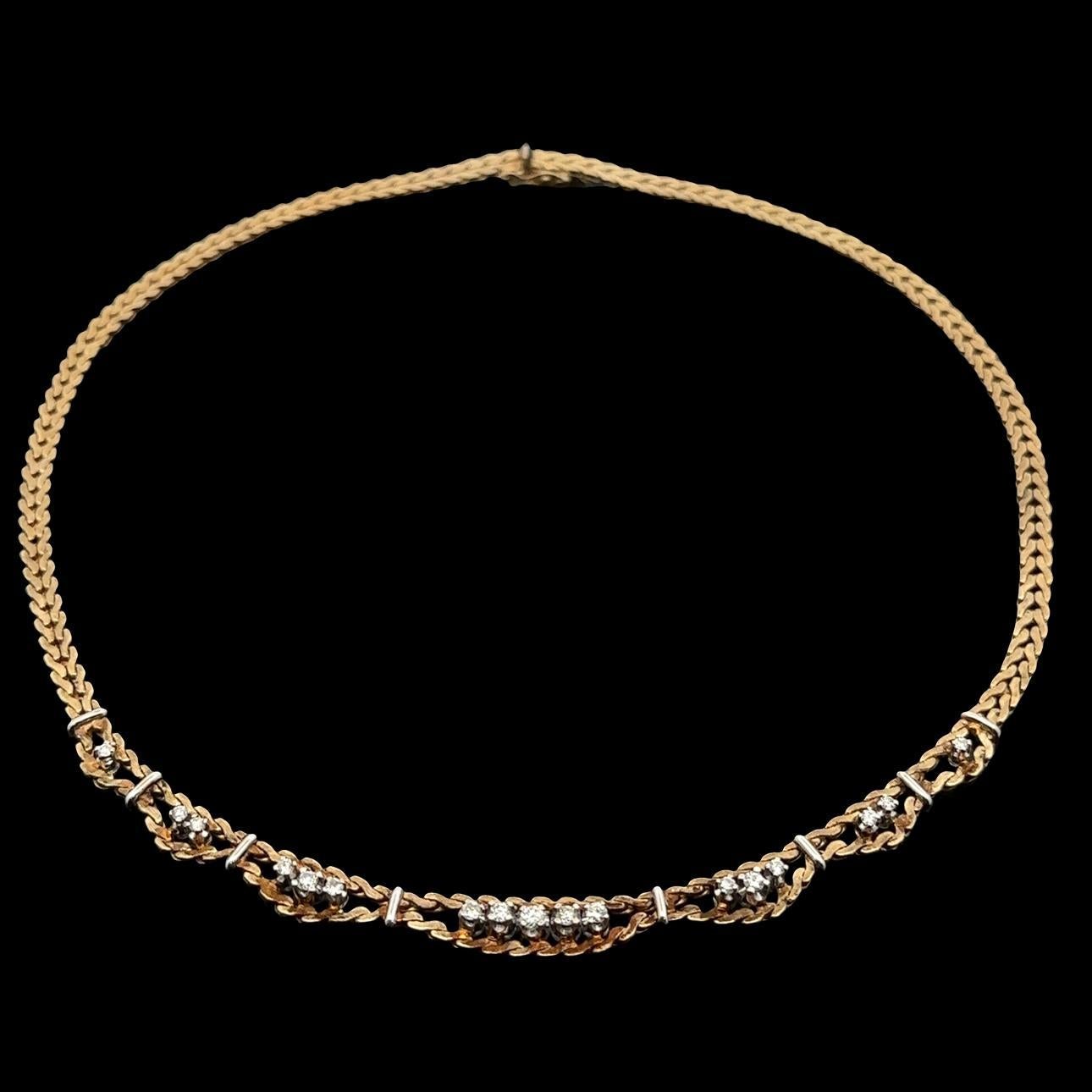 Vintage 14k Solid Gold 0.45ctw Diamond 16