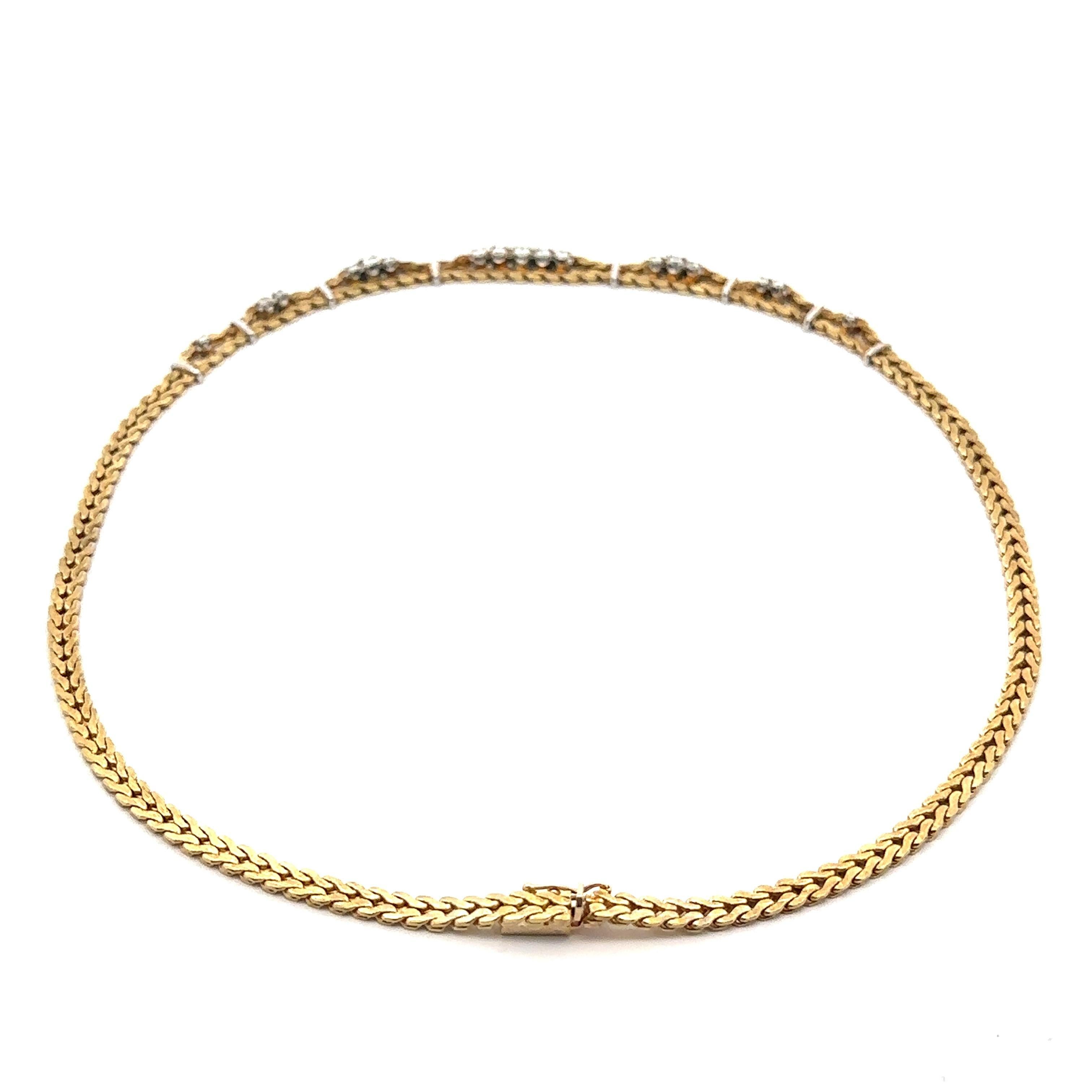 Vintage 14k Solid Gold 0.45ctw Diamond 16