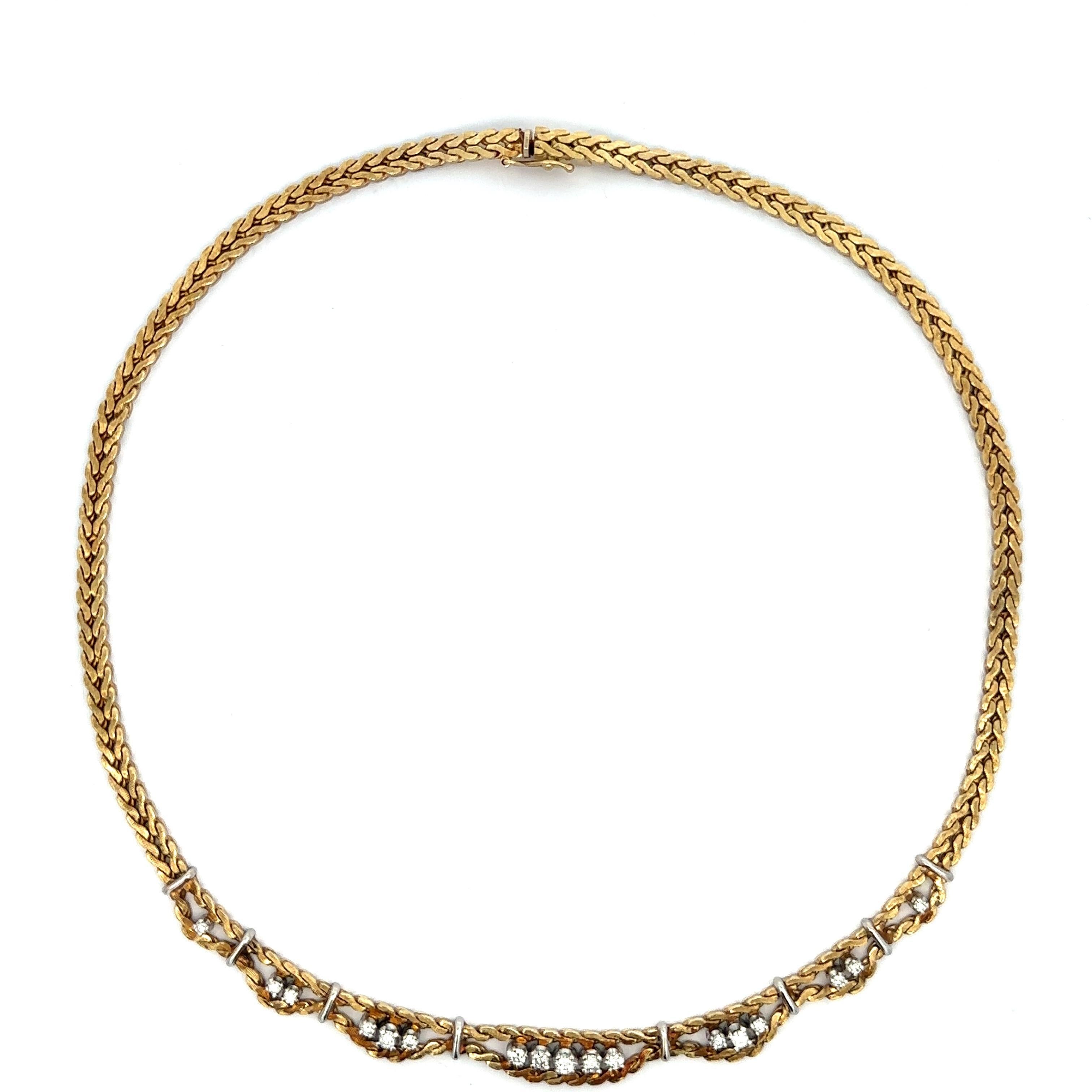 Vintage 14k Solid Gold 0.45ctw Diamond 16