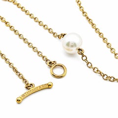 Tiffany & Co. Elsa Peretti 18k Gold 36" Long 14 Pearl By the Yard Necklace Chain