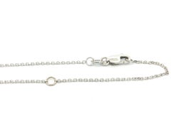 New 14k White Gold .70ct Colombian Emerald Solitaire Pendant Adjustable Chain