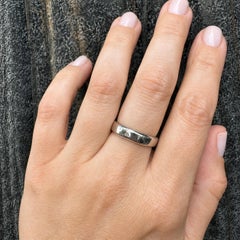 Klassischer Ehering von Van Cleef & Arpels aus Platin, glatt und poliert, 5 mm, Ringgröße 56