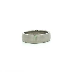 Men's Palladium 6.2mm Brushed Finish Classic Wedding Band Ring sz 7.5