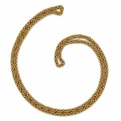 14k Solid Yellow Gold 4mm Squared 30" Long Byzantine Link Chain Necklace