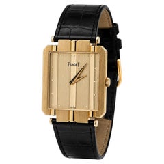 Vintage Piaget Polo 24 mm Quarzuhr aus 18 Karat Gelbgold, Ref. 8113