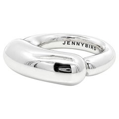 Jenny Bird Silver Shiny High Polished Bubble Cloud Band Ring sz 6