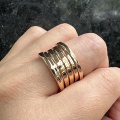 Bulgari B. Zero 1 aus 18 Karat Roségold, XX-Jubiläumsausgabe, 13,2 mm breiter Ring, Ringgröße 57