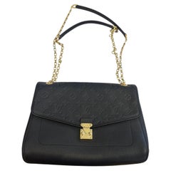 LOUIS VUITTON St Germain Empreinte Gold Leather Chain Shoulder Bag. Excellent
