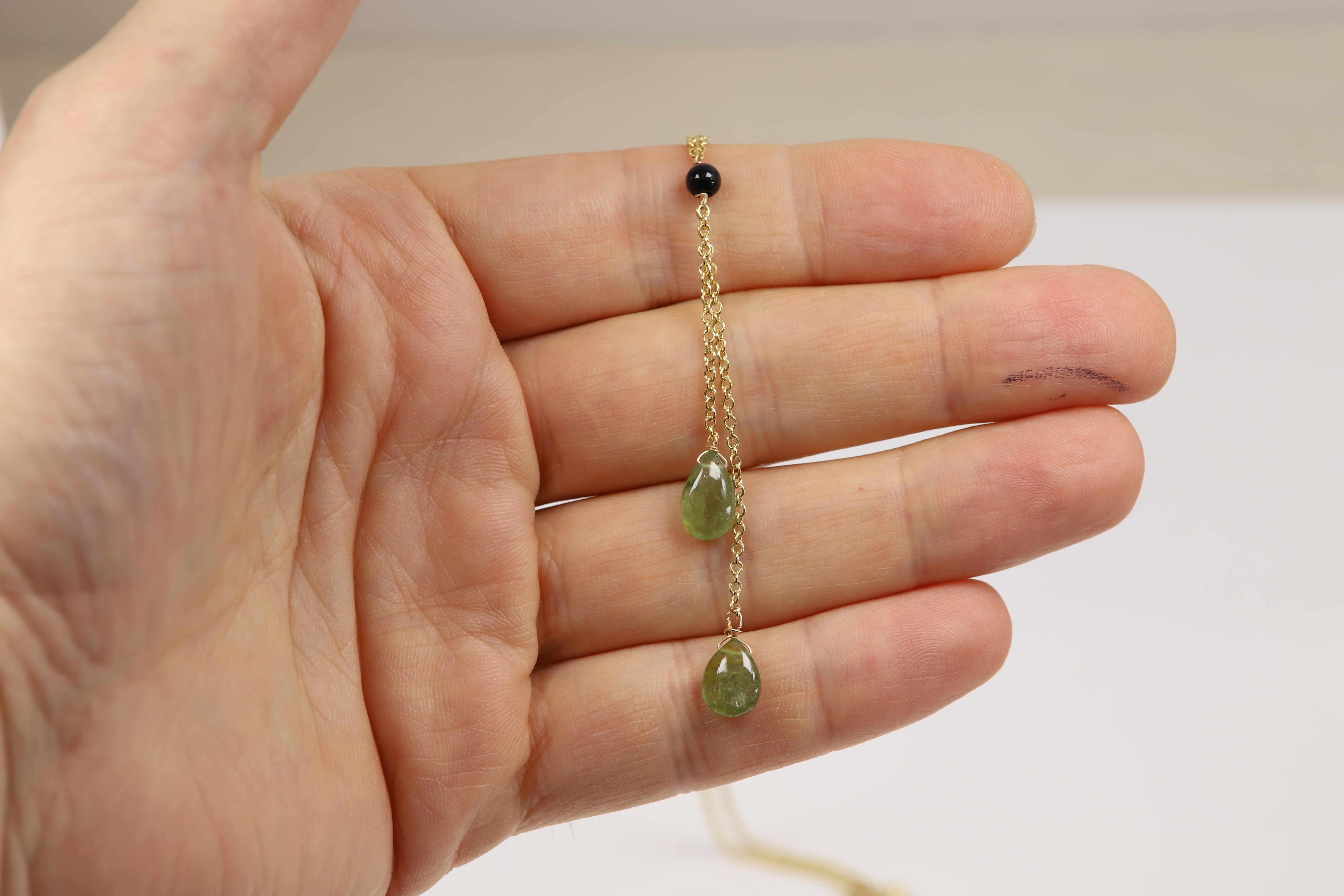 Mal de Ojo de Oro Amarillo de 14 Kilates Zafiro Verde Rojo Rosa y Azul en venta 2