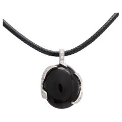 Black Onyx Pendant Sterling Silver 925