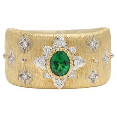 Tsavorite Band Rings