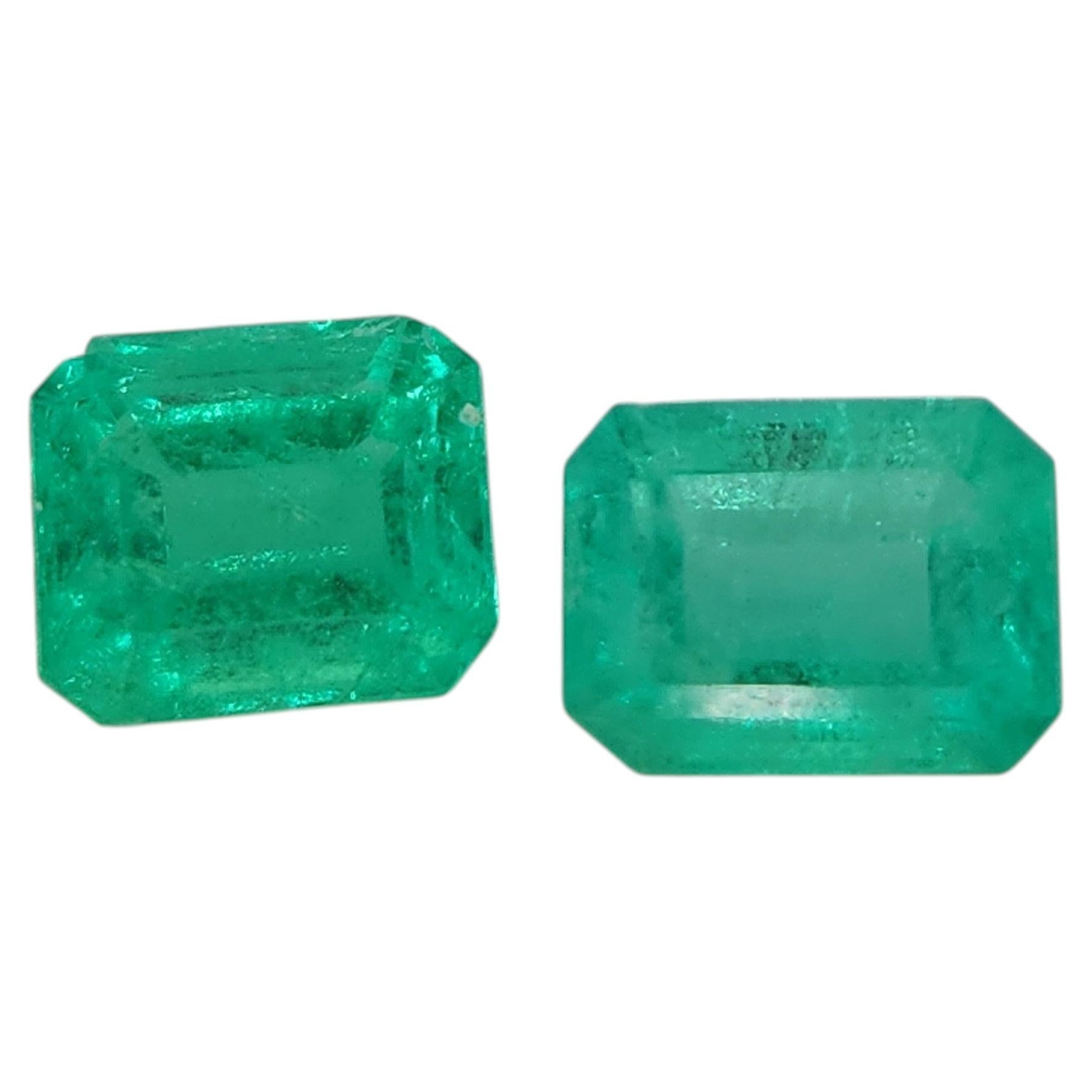 Colombian Emerald Loose Gemstone, 1.10ct Emerald Cut, 1990s For Sale