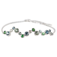 Montana Sapphire and Diamond Bubbles Bracelet 14K Gold R2105