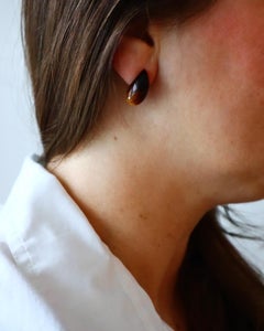 Tiger eye drop earrings