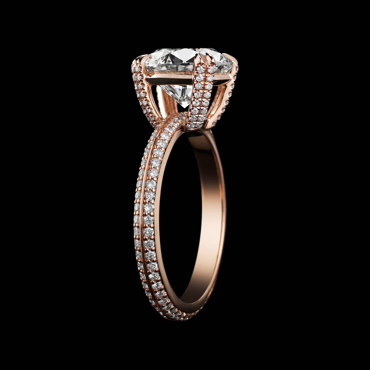 ideal cut diamond ring