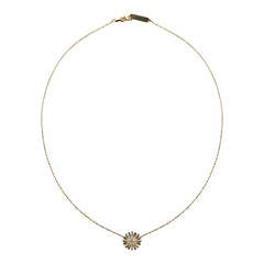 Alexandra Mor Brilliant-Cut Diamond Centre Gold Snowflake Pendant