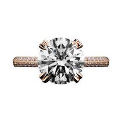 Rose gold engagement rings new york