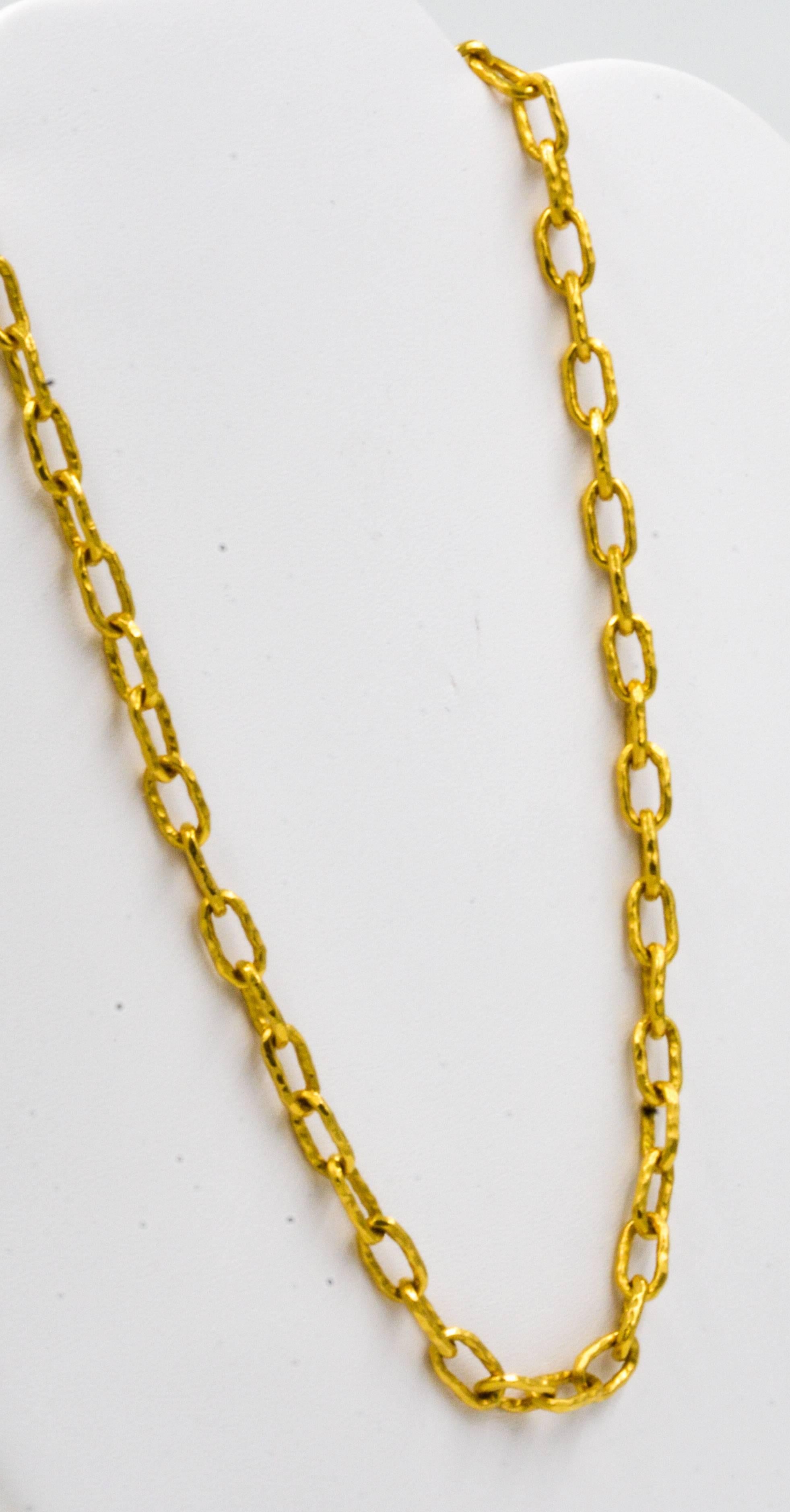 Modern Jean Mahie 22 Karat Gold Cadene Link Chain
