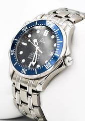 Omega Stainless Steel Blue Dial Speedmaster Automatic Wristwatch