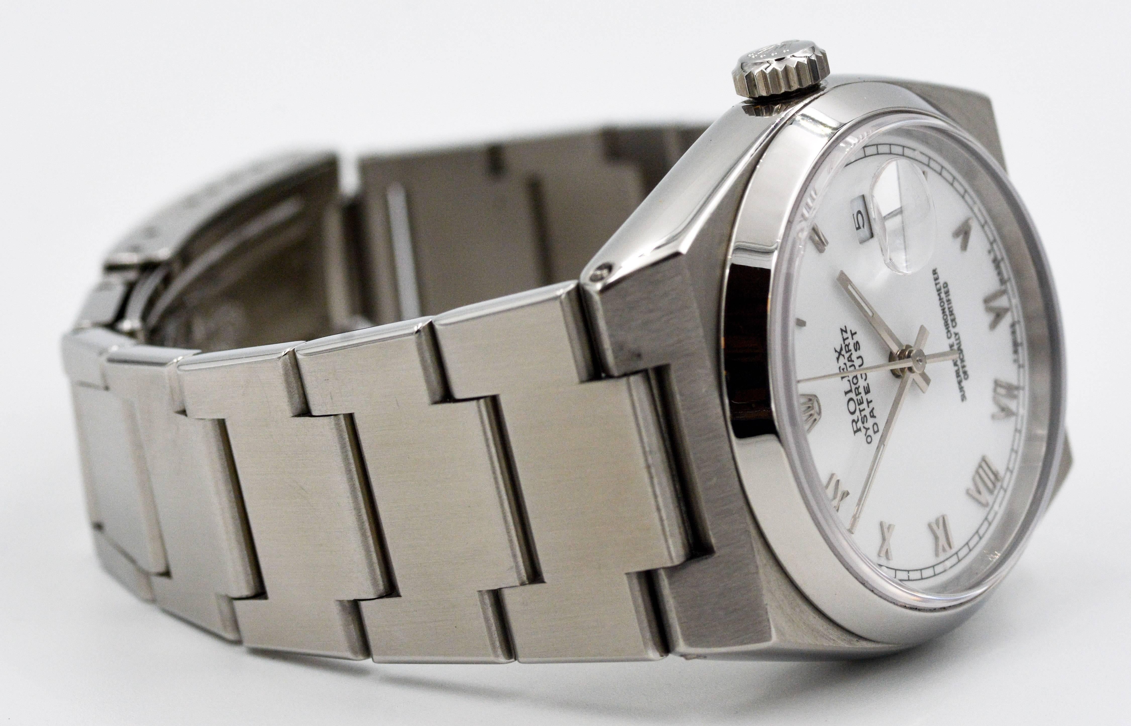 Rolex Stainless Steel Datejust Oyster Quartz Wristwatch 1