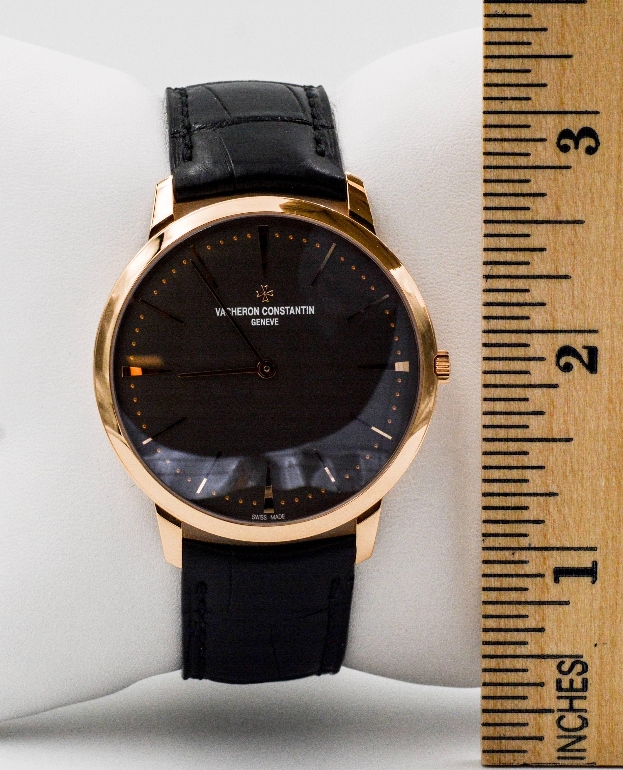 Vacheron Constantin Patrimony Rose Gold Manual Wristwatch In New Condition In Dallas, TX