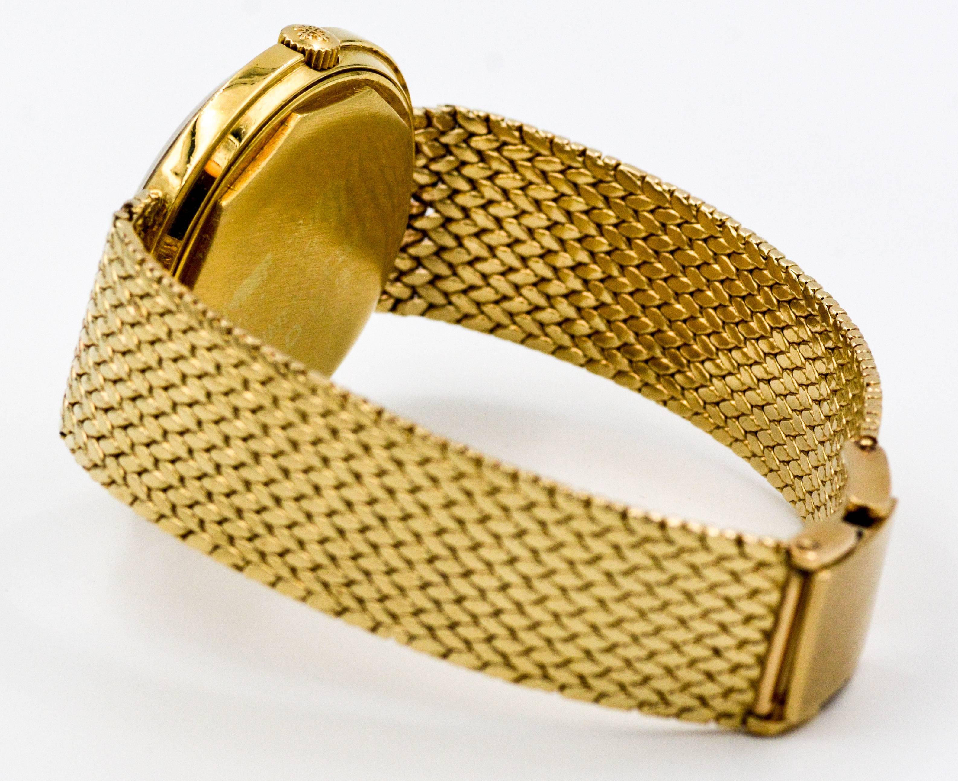 Patek Philippe Yellow Gold Automatic Dress Wristwatch  1