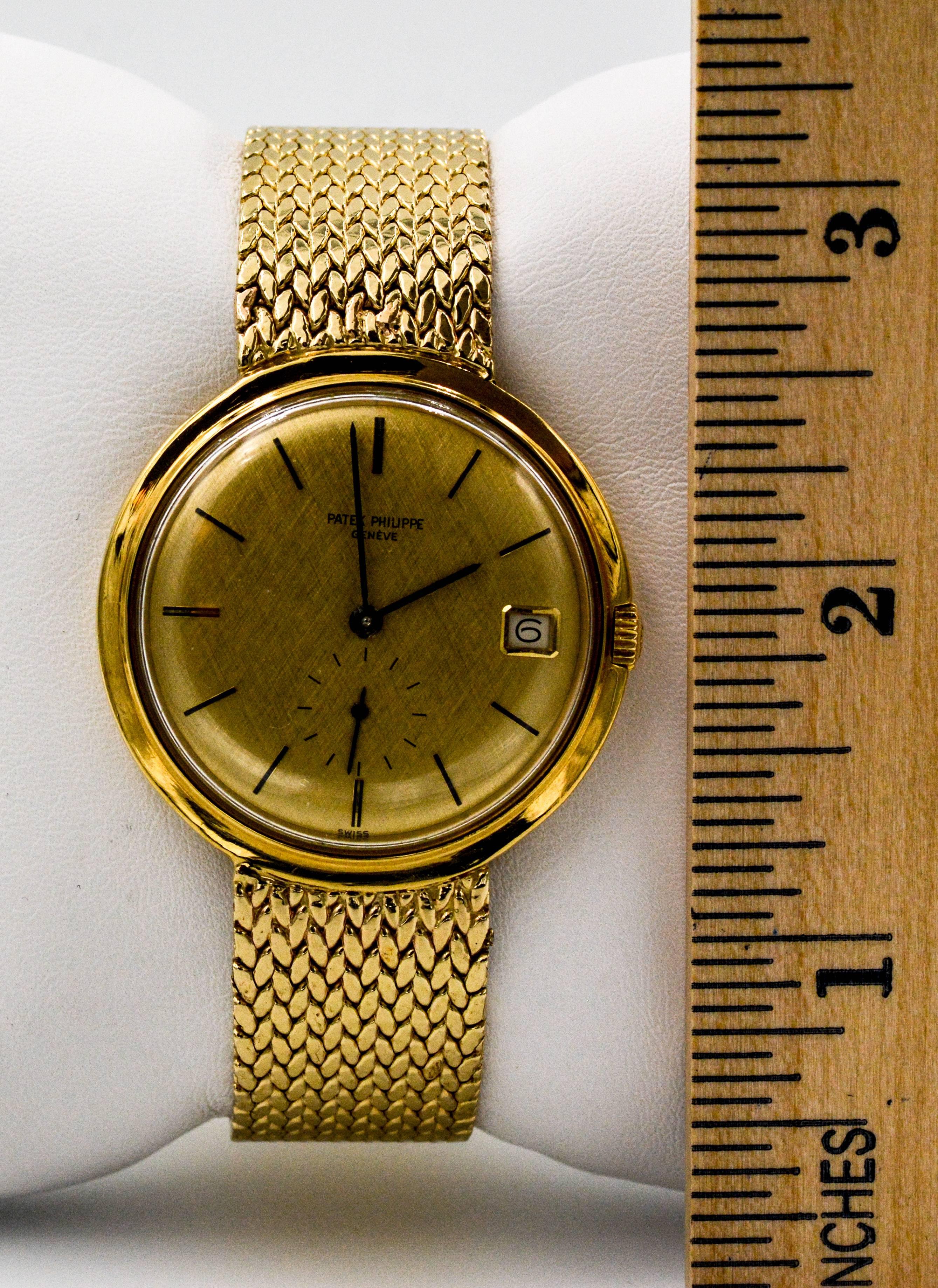 Patek Philippe Yellow Gold Automatic Dress Wristwatch  4