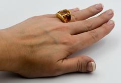 Seaman Schepps 485 Park Avenue Collection Citrine Gold Ring