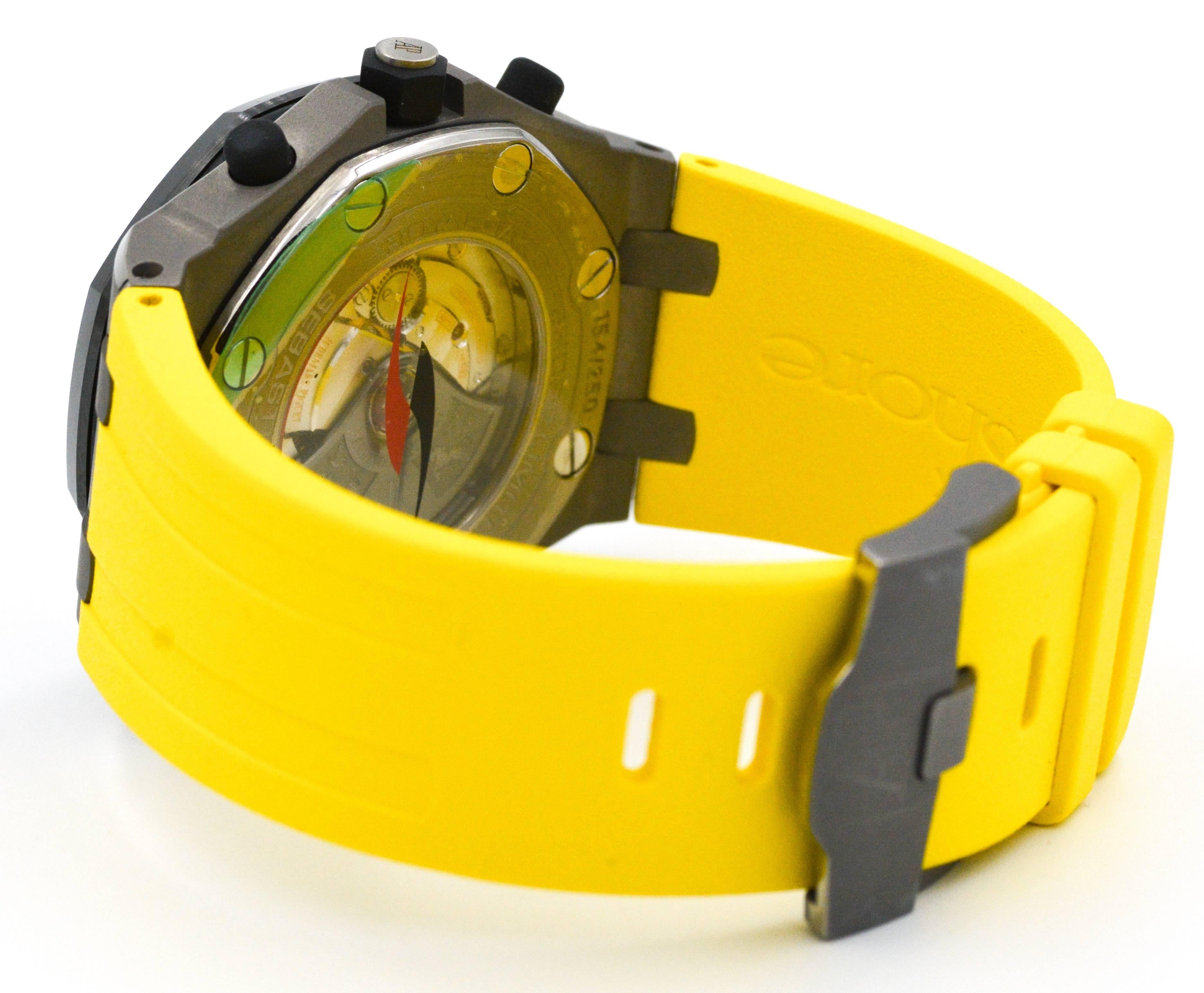 Women's or Men's Audemar Piguet titanium Royal Oak Off Shore Limited Edition Automatic Wristwatch