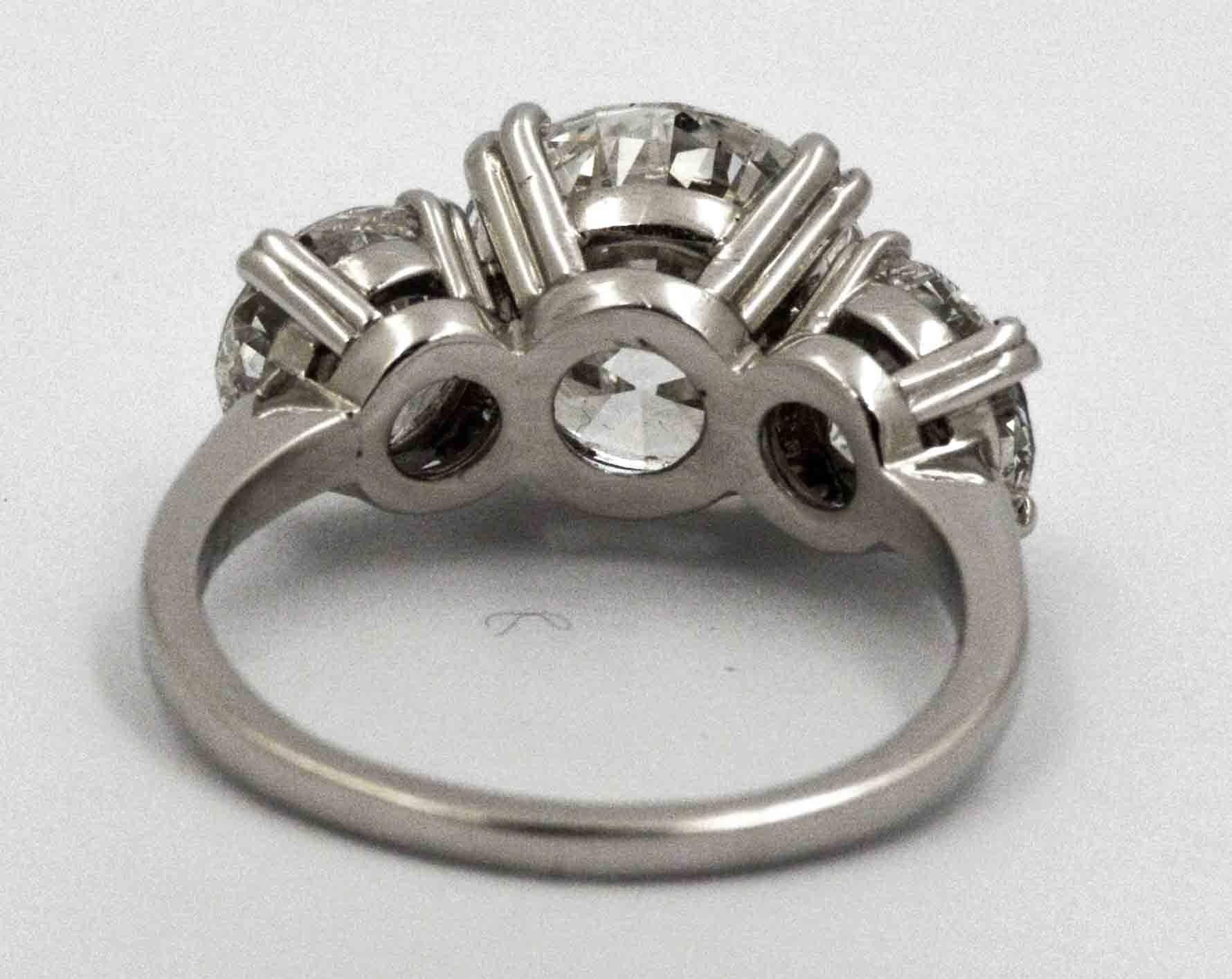 classic 3 stone engagement ring