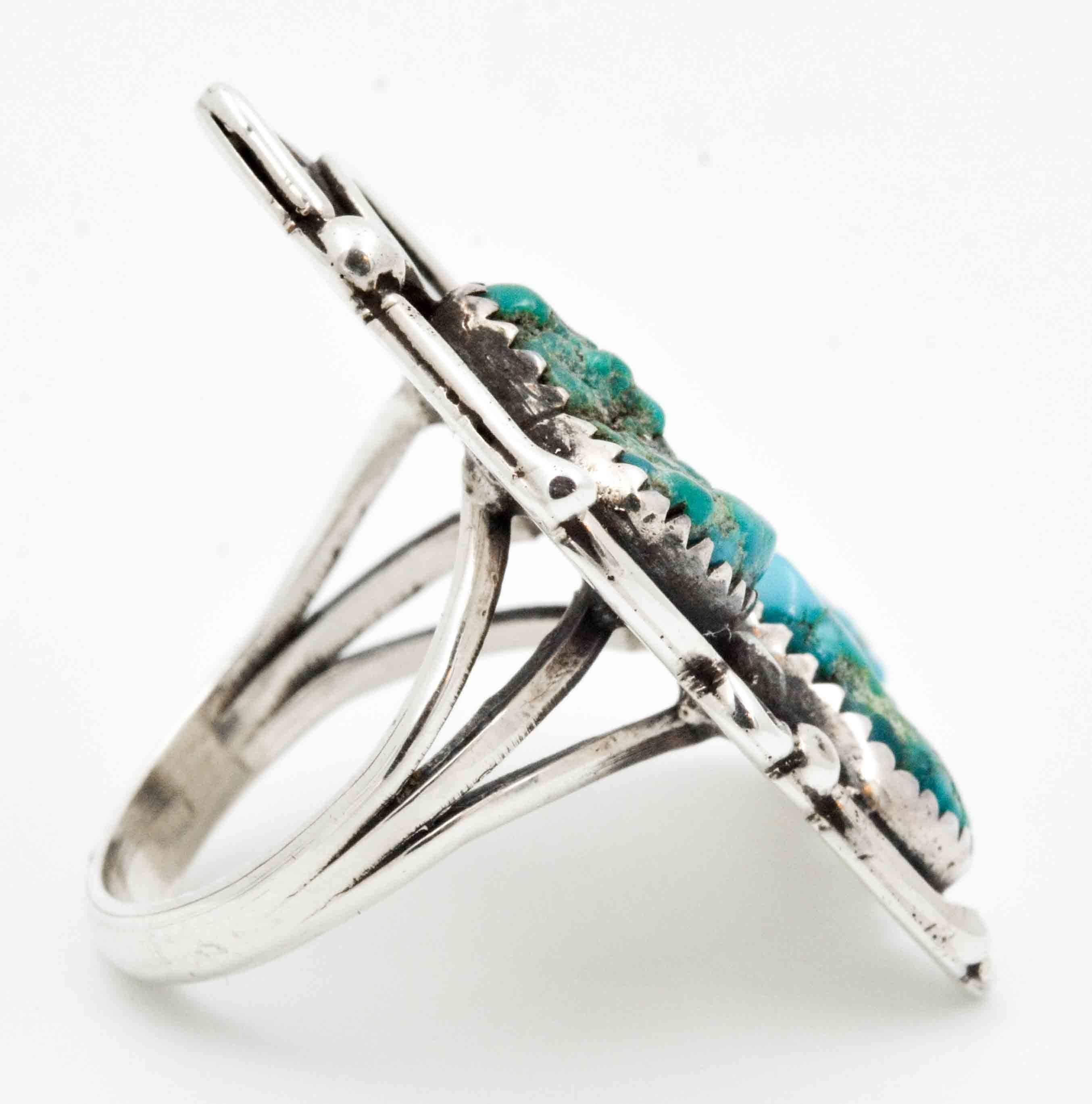 Sterling Silver and Turquoise Native American Ring 1