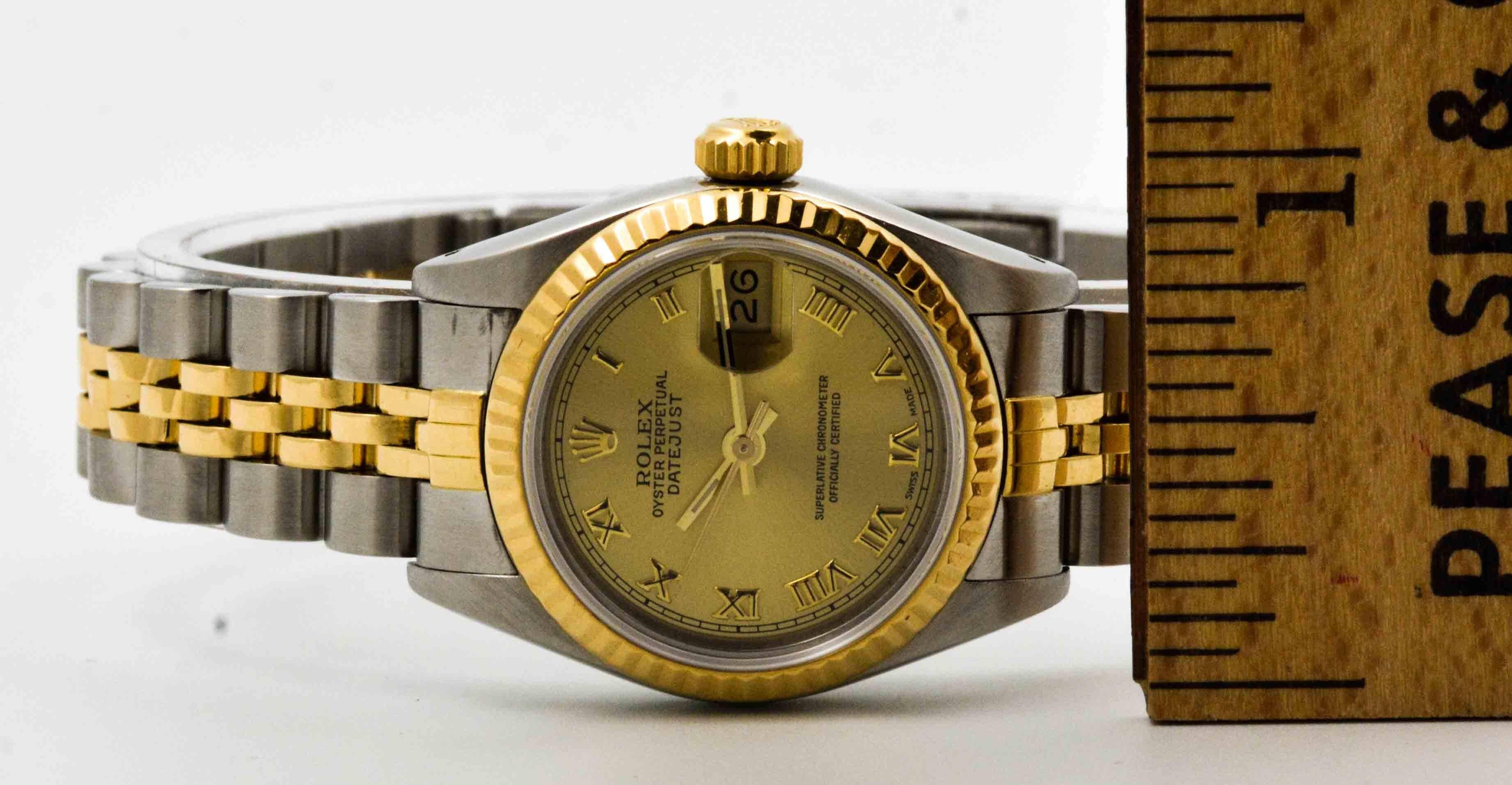 Rolex Yellow Gold Stainless Steel Datejust automatic Wristwatch 2