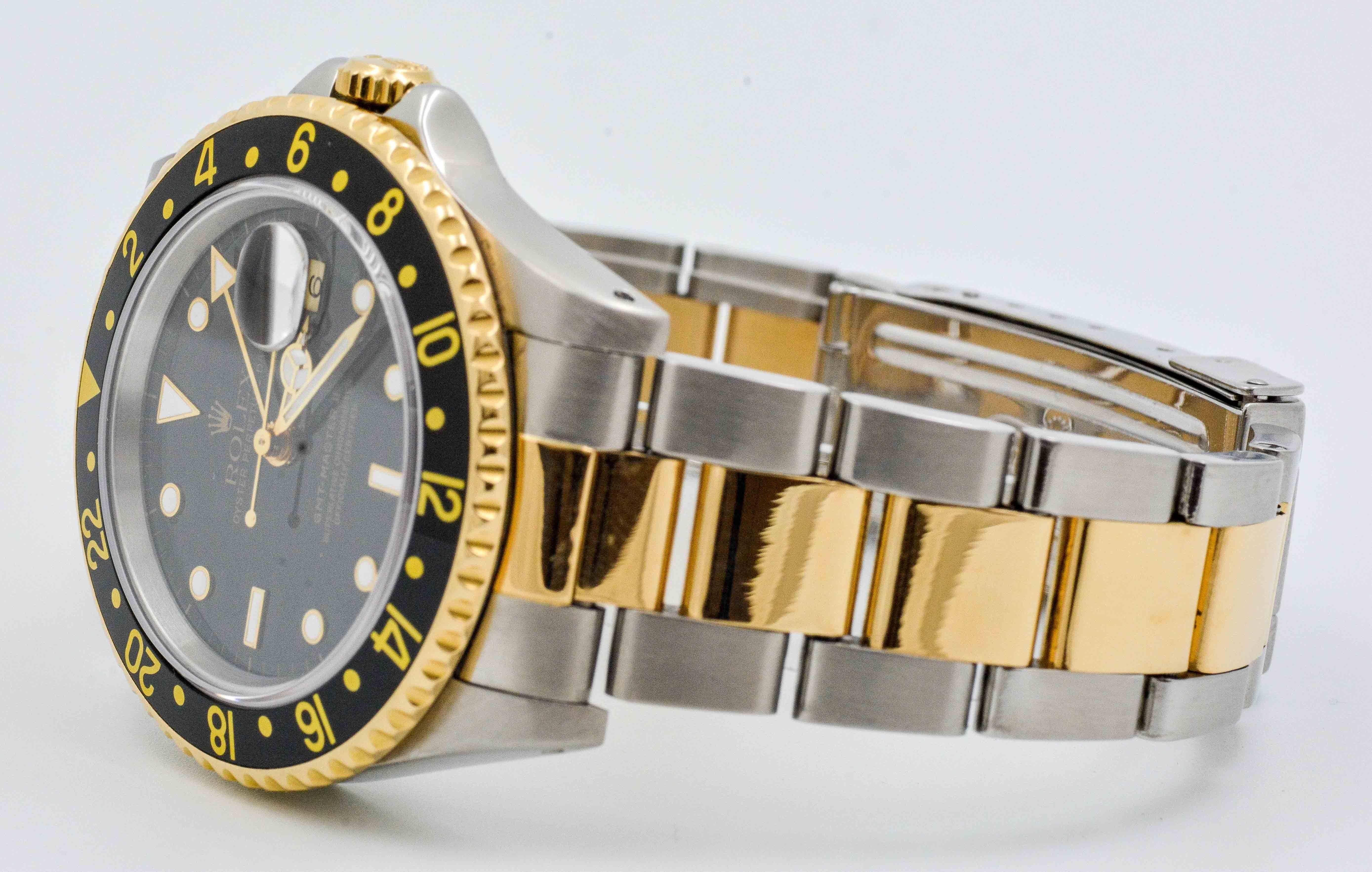 Rolex Yellow Gold Stainless Steel GMT Master II Wristwatch 4