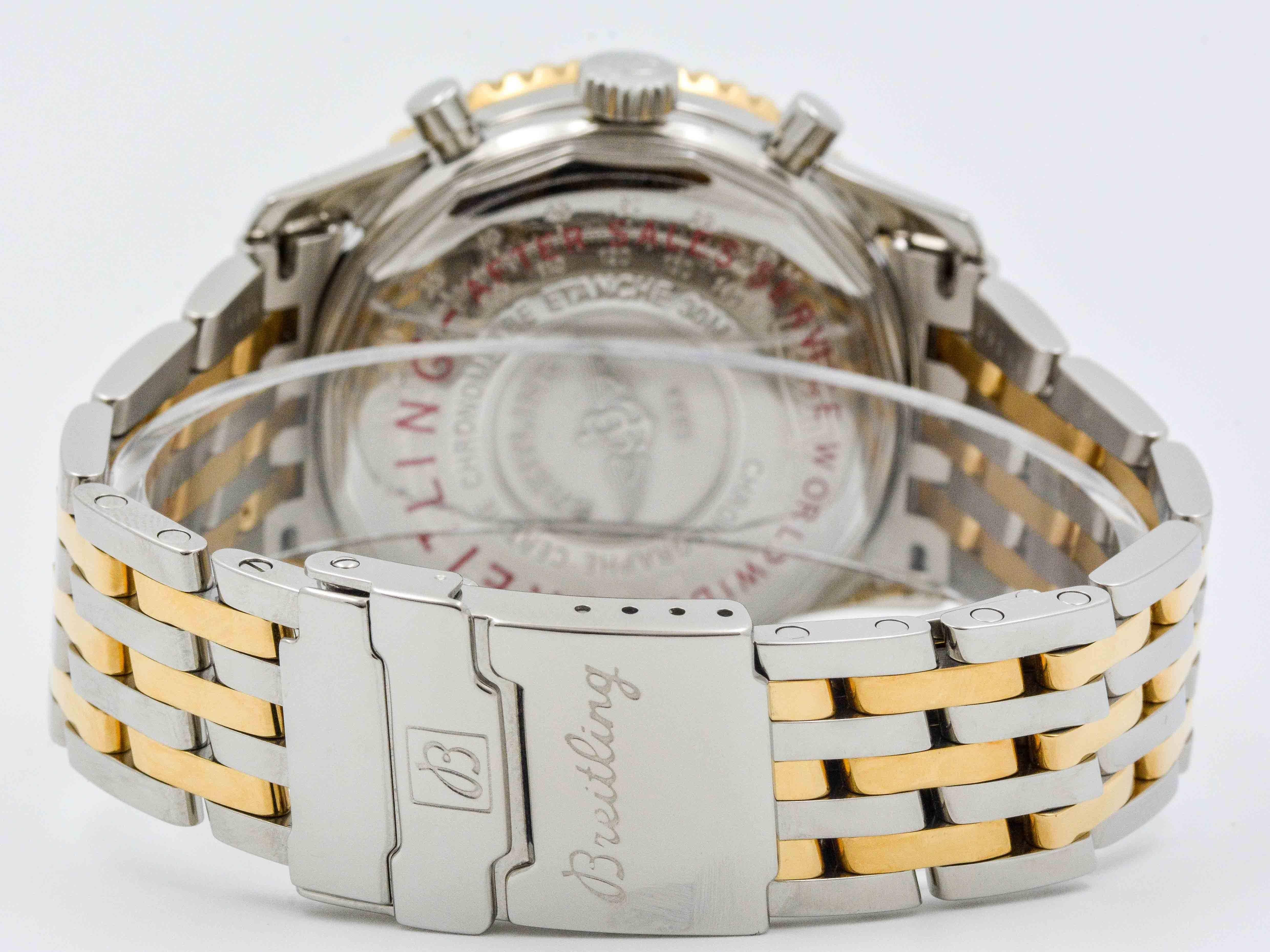 Breitling Montre-bracelet Cosmonaute automatique en or jaune et acier inoxydable 1
