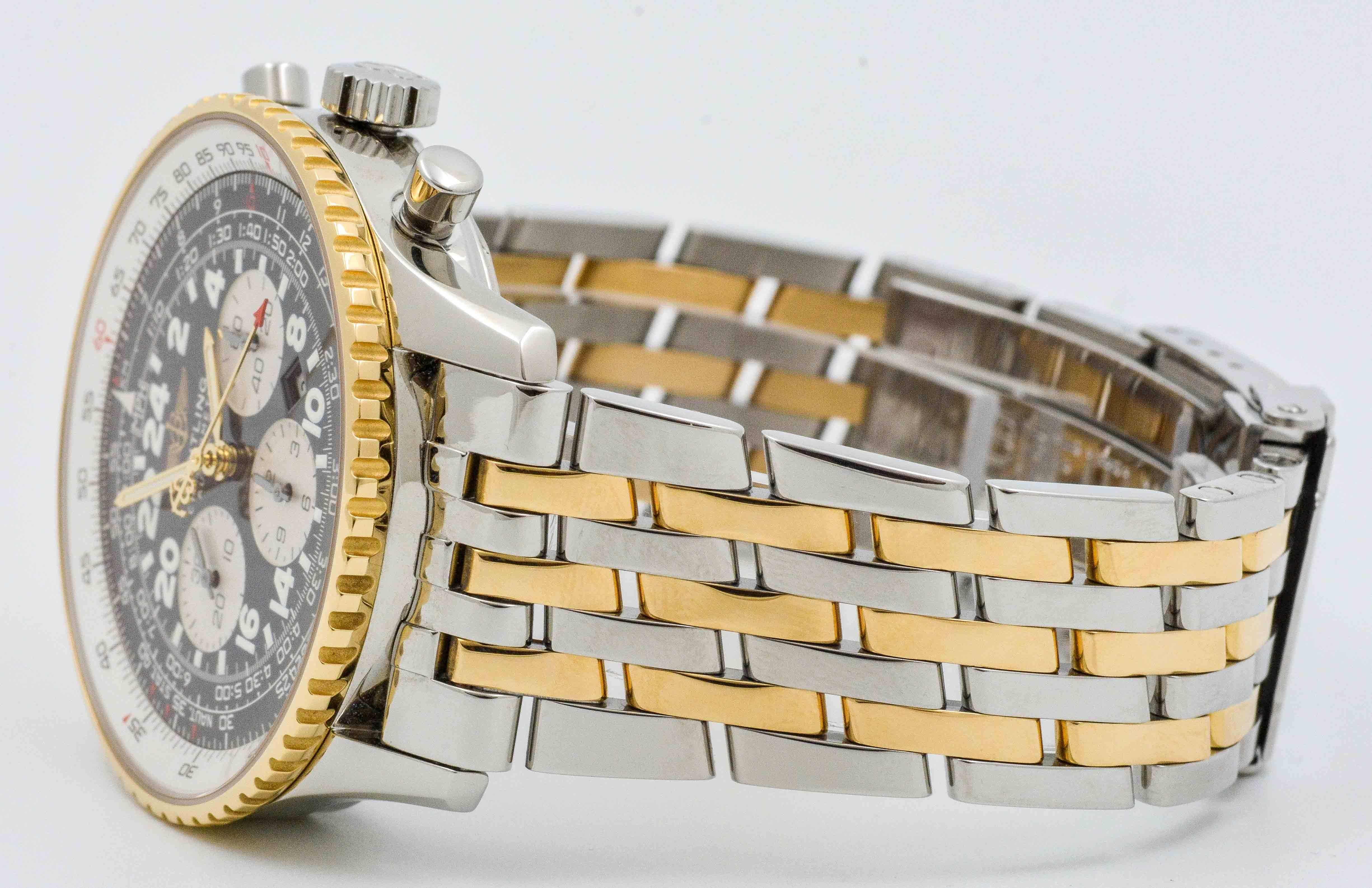 Breitling Montre-bracelet Cosmonaute automatique en or jaune et acier inoxydable 3