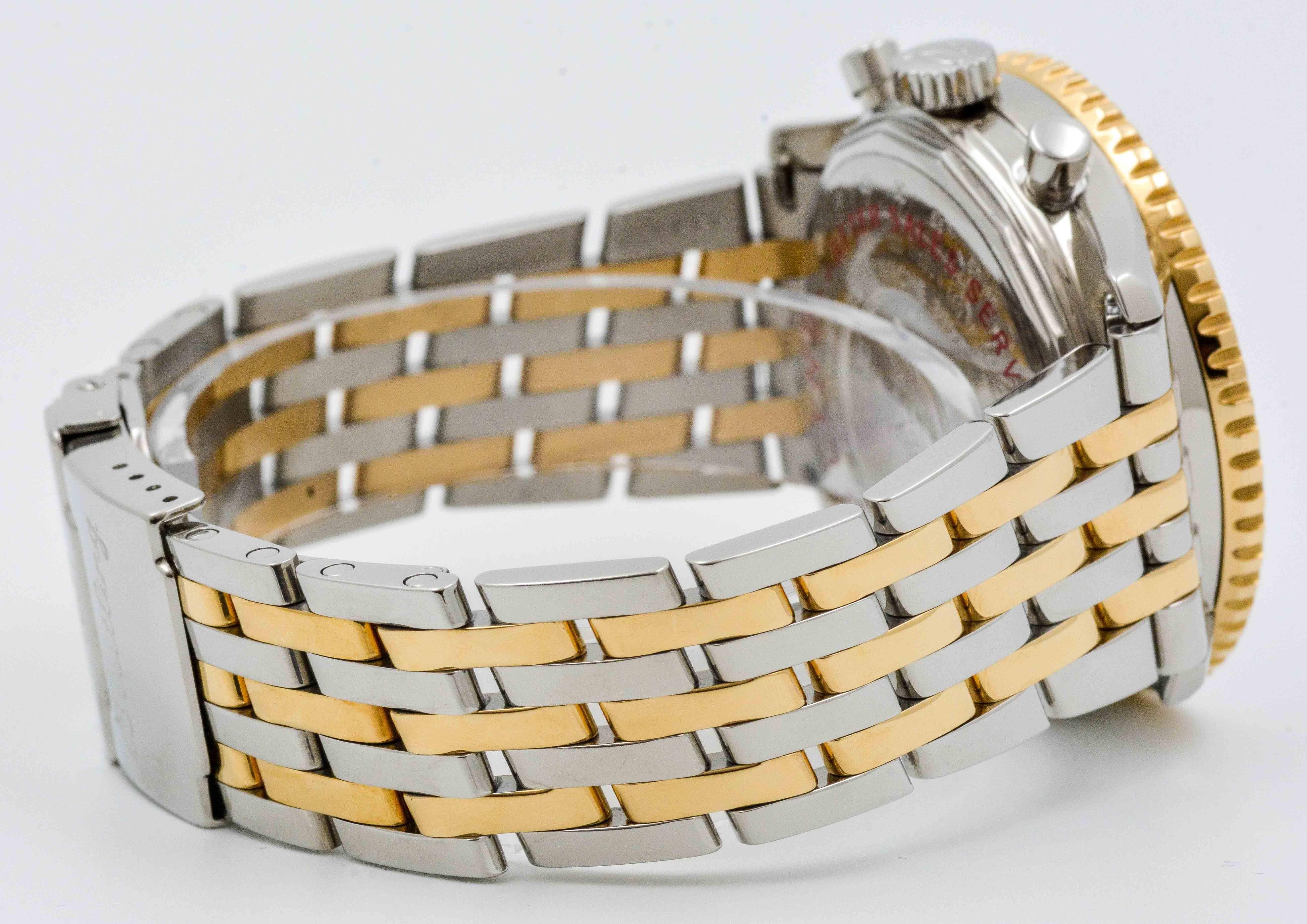  Breitling Montre-bracelet Cosmonaute automatique en or jaune et acier inoxydable Pour hommes 