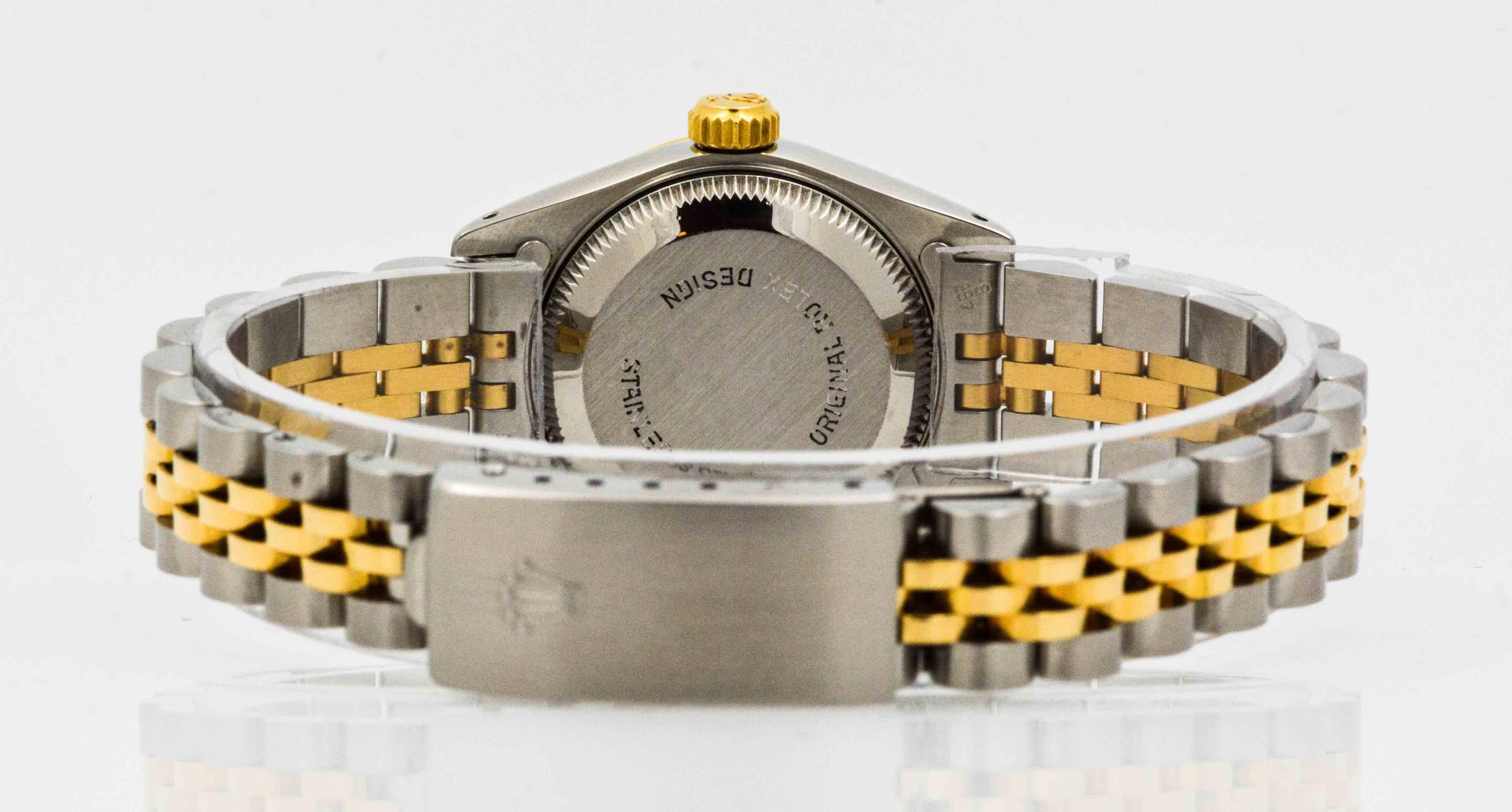 Rolex Yellow Gold stainless steel Datejust Automatic Wristwatch In Excellent Condition In Dallas, TX
