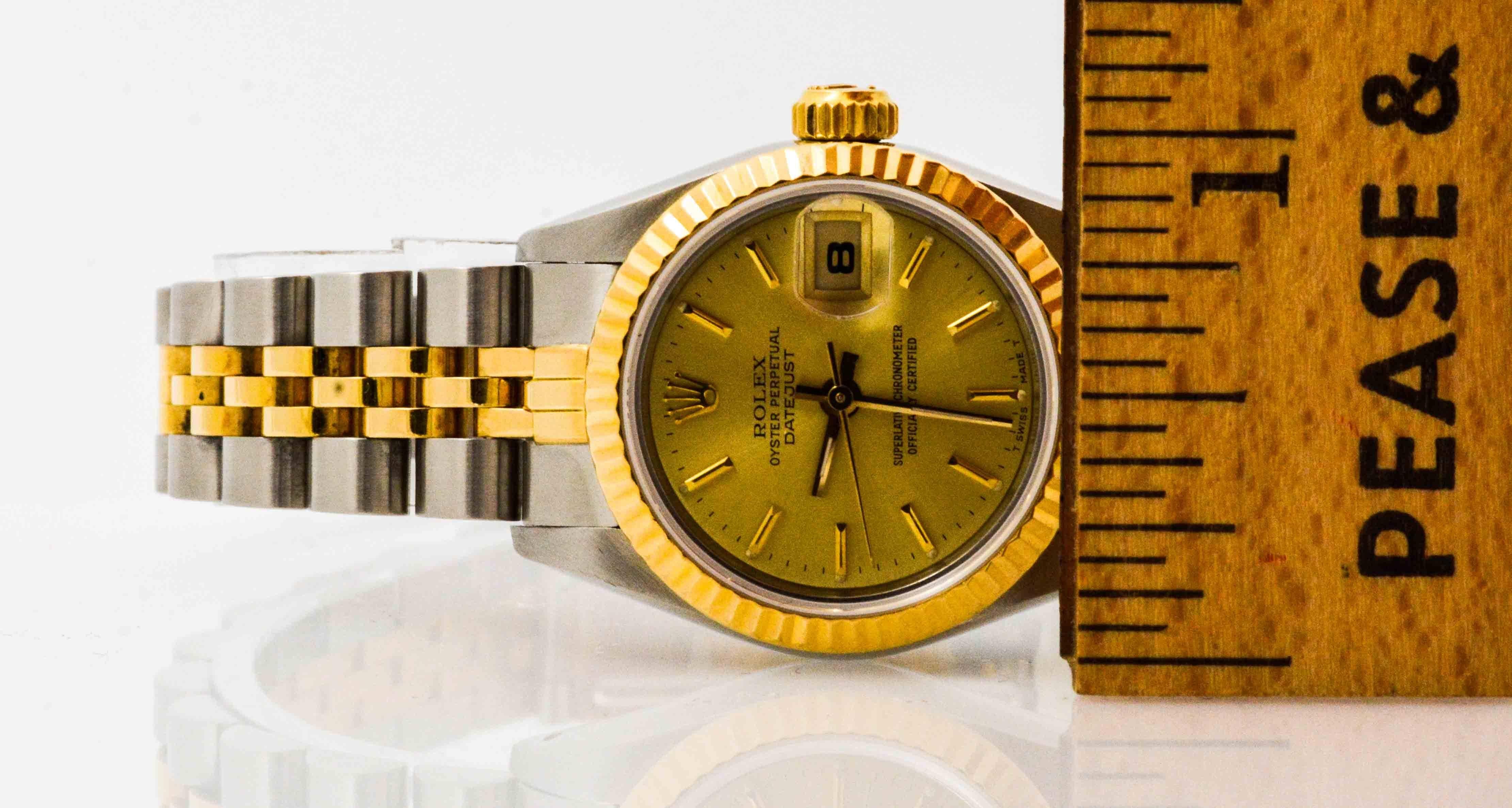 Rolex Yellow Gold stainless steel Datejust Automatic Wristwatch 2