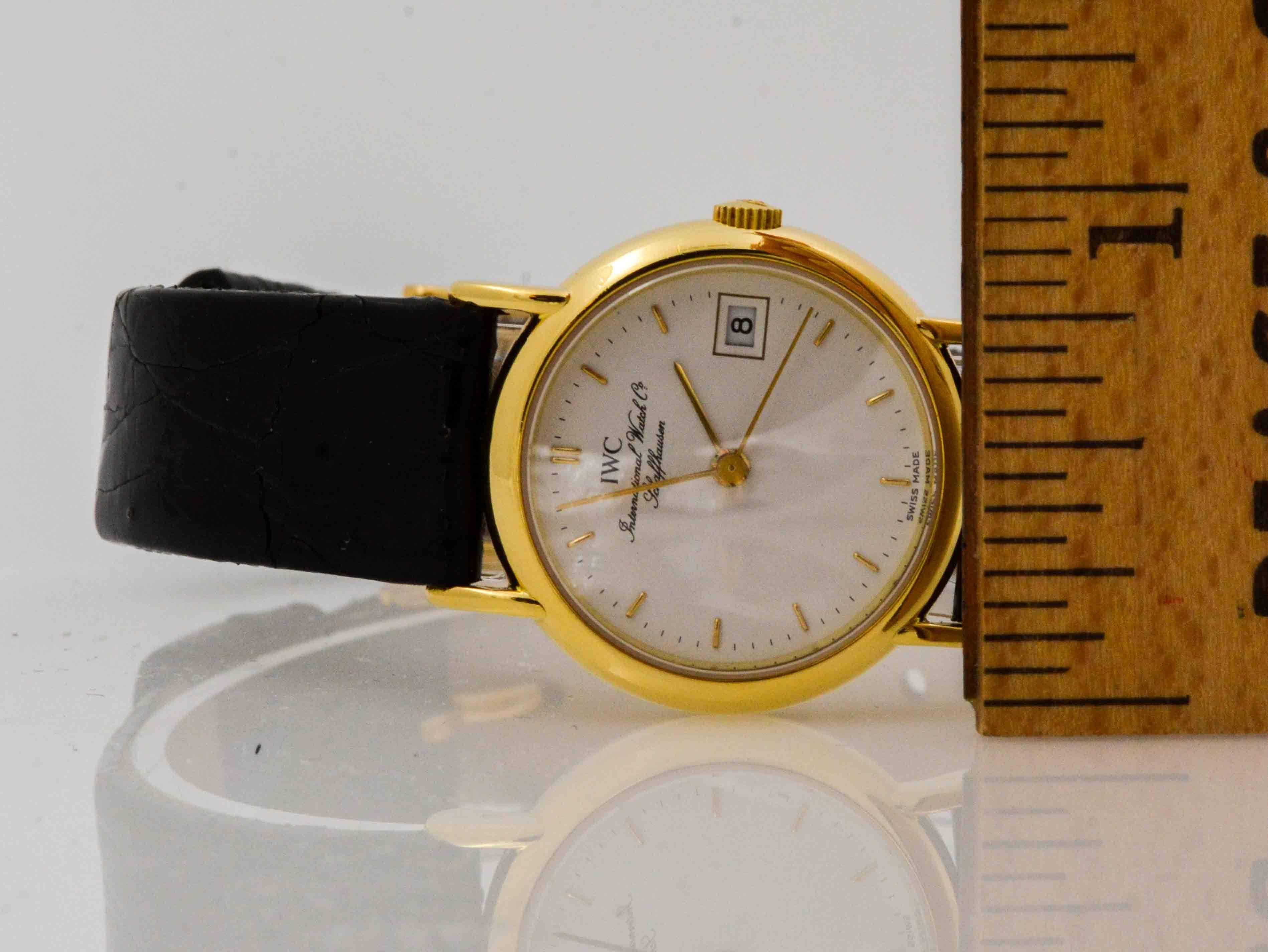 IWC Schaffhausen Ladies yellow gold quartz Wristwatch 1