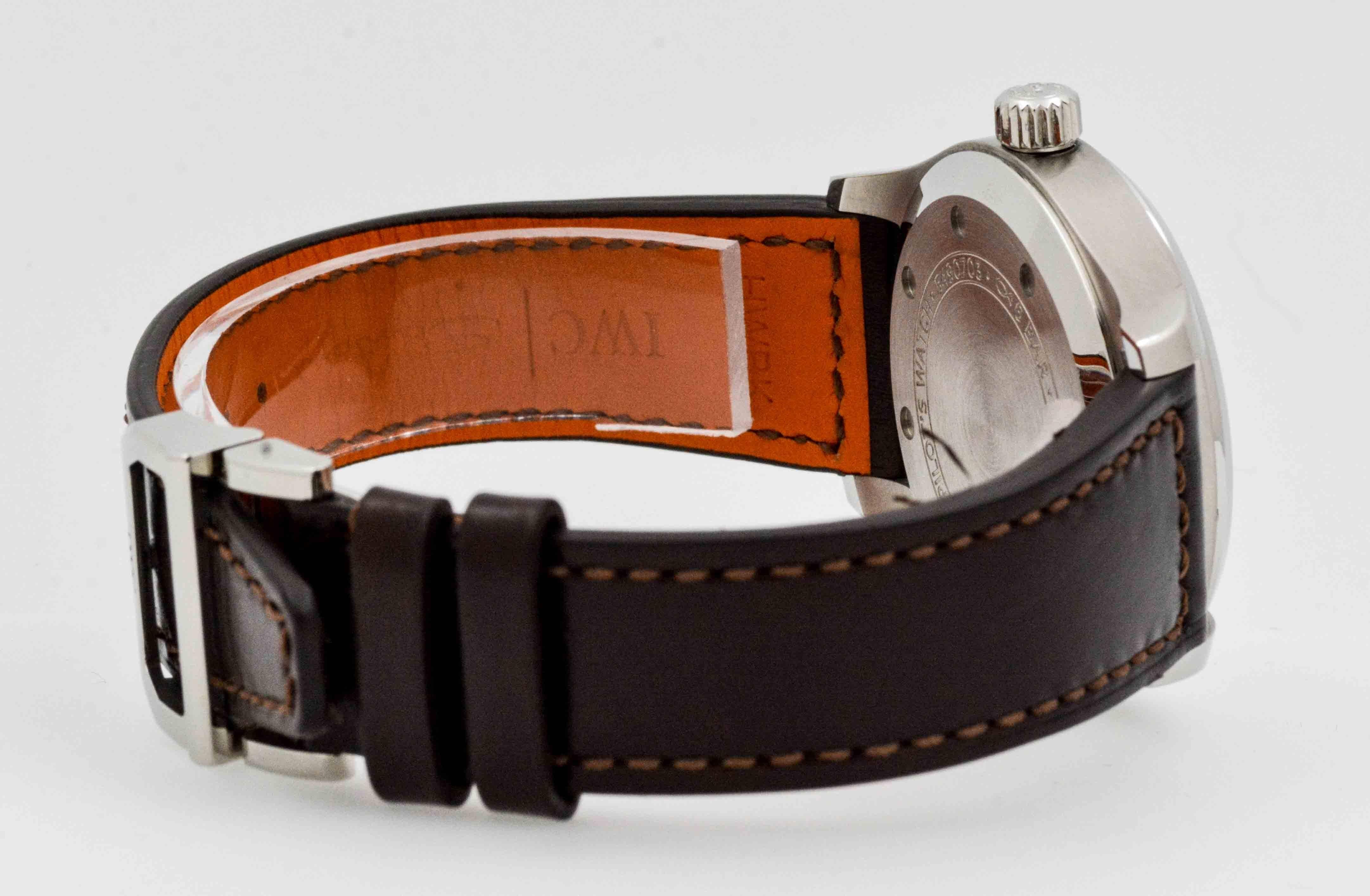 Men's International Watch Company Stainless Steel Pilot Wristwatch