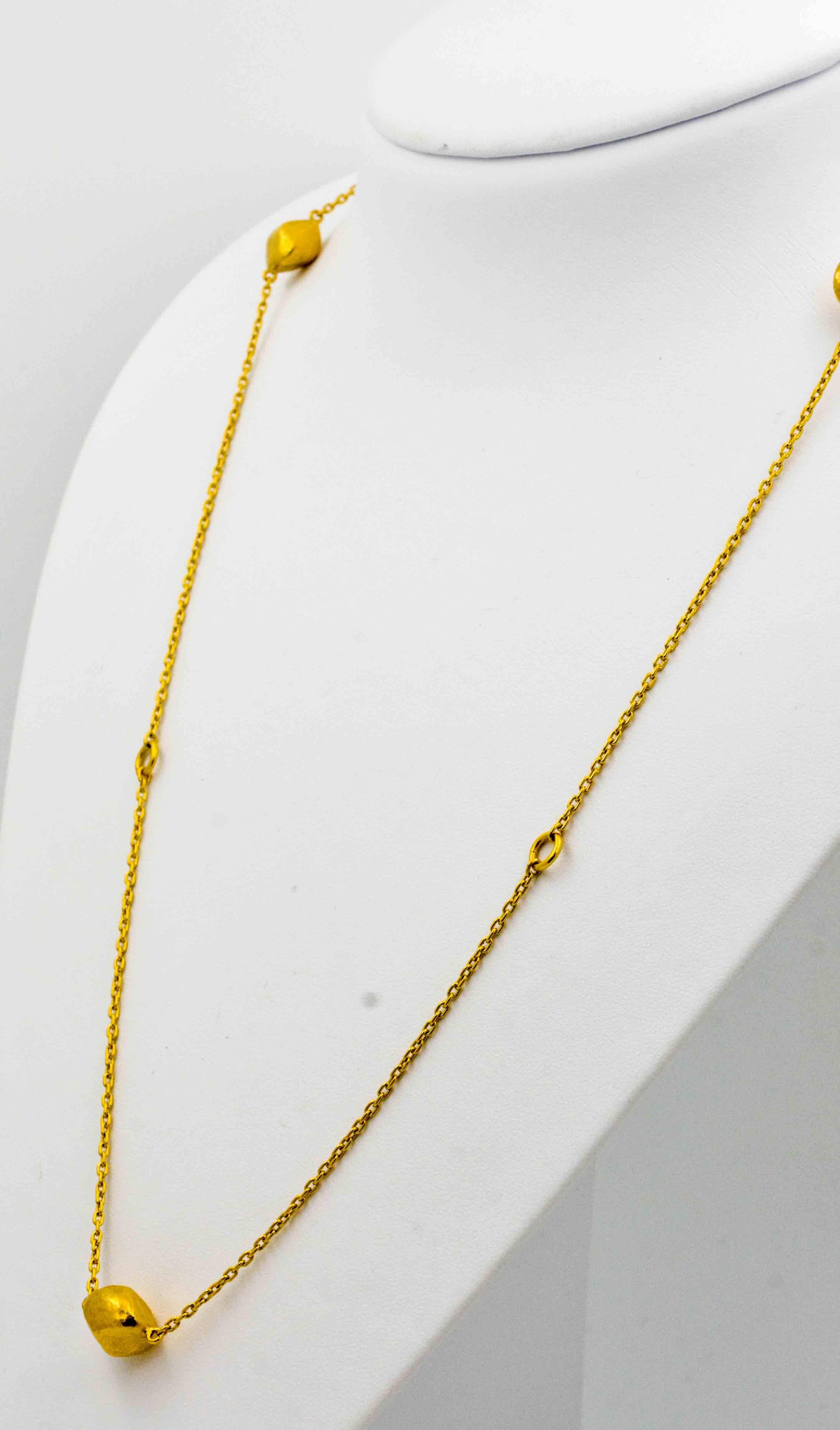 Etruscan Revival Lika Behar 24 Karat Yellow Gold Chain