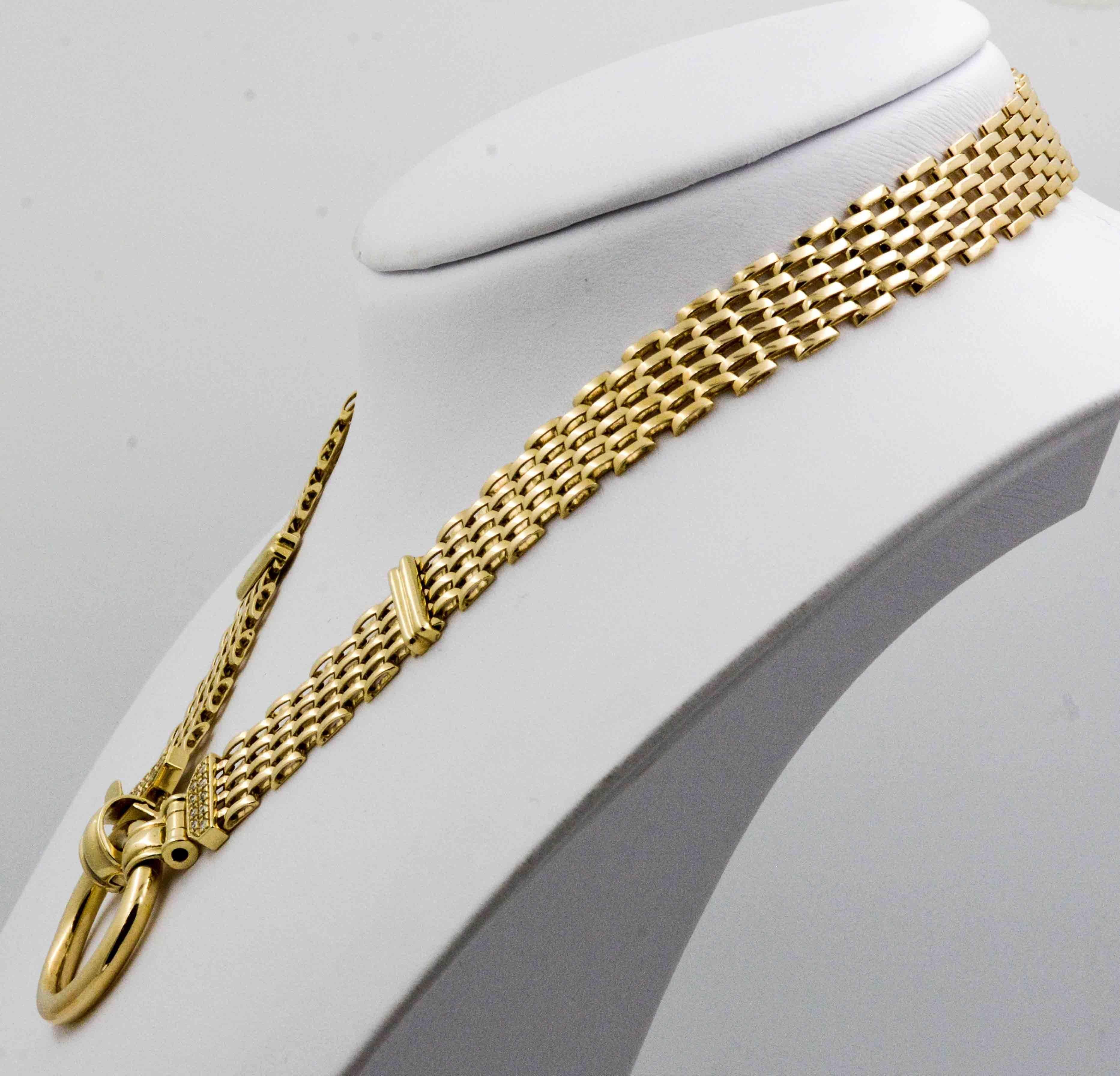 Women's 14 Karat Yellow Gold Necklace with Diamonds